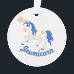 JEWNICORN ORNAMENT<br><div class="desc">LGBT Shirts and Gifts for Everyone from LGBTshirts.com Browse over 10, 000 Gay Pride Flag Gifts, LGBT Humor, Equality, Slang, & Culture Designs. The Most Unique Gay, Lesbian Bi, Trans, Queer, and Intersexed Apparel on the web. You'll find everything from Gay to Z @ http://www.LgbtShirts.com FIND US ON: THE WEB:...</div>