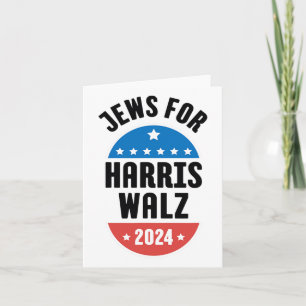 Jews For Harris Wheimer 2024 Card