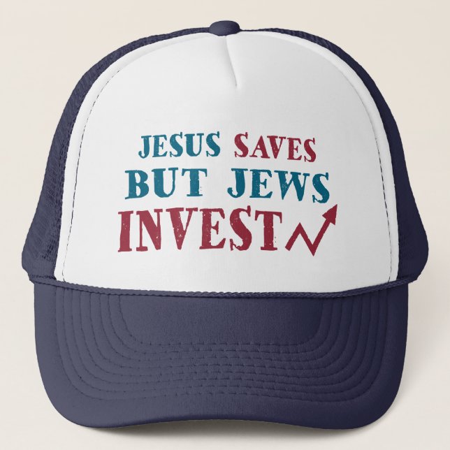 Jews Invest - Jewish finance humour Trucker Hat (Front)