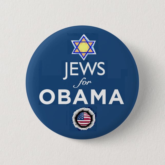 JEWS OBAMA Button (Front)