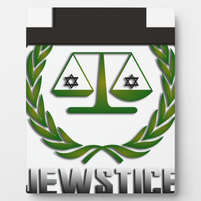 JEWSTICE.png Plaque (Front)