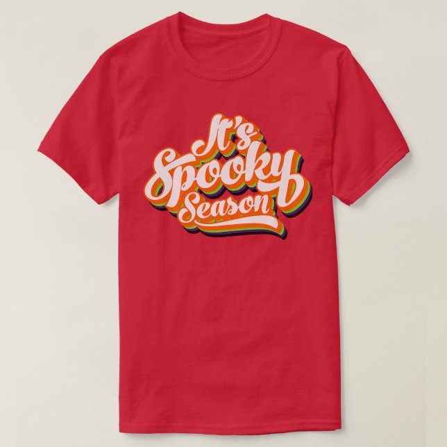 JEyb Retro It Is Spooky Season Happy Autumn Hallow T-Shirt (Design Front)
