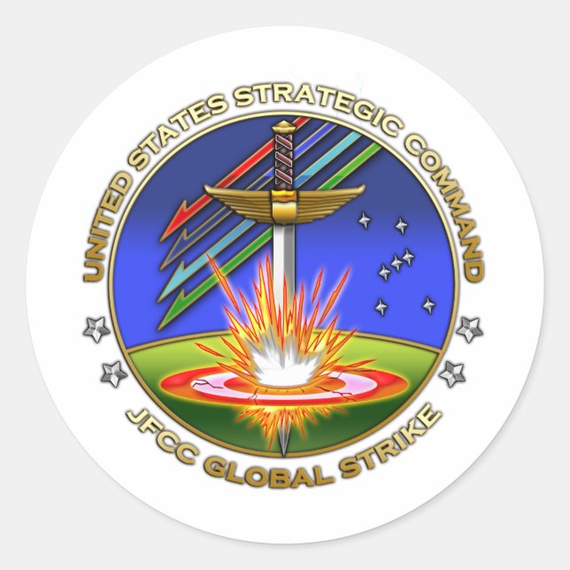 JFCC for Global Strike and Integration Classic Round Sticker (Front)