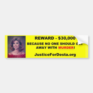 JFD Reward Bumper Sticker