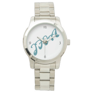 JFIA Deri Mens Silver Watch