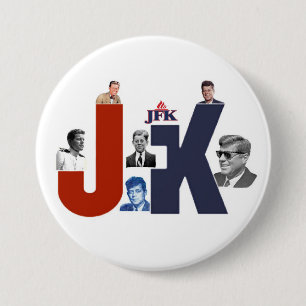 JFK 100 Years 7.5 Cm Round Badge