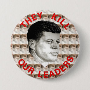 JFK 7.5 CM ROUND BADGE