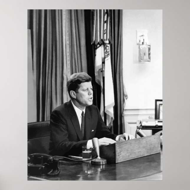 JFK Addresses The Nation Poster (Front)