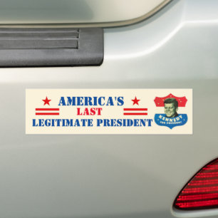 JFK: America's Last Legitimate President Bumper Sticker