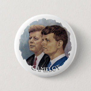 JFK and RFK 6 Cm Round Badge