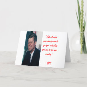 JFK & Ask Not Quote Card