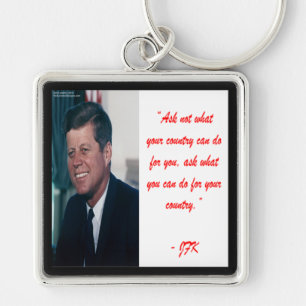 JFK & Ask Not Quote Key Ring