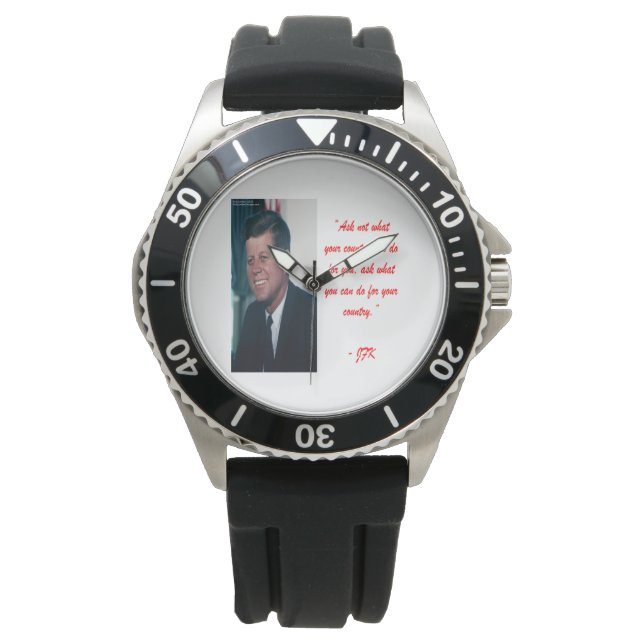 JFK & Ask Not Quote Watches (Front)