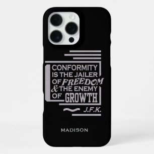 JFK Conformity Quote custom name phone cases