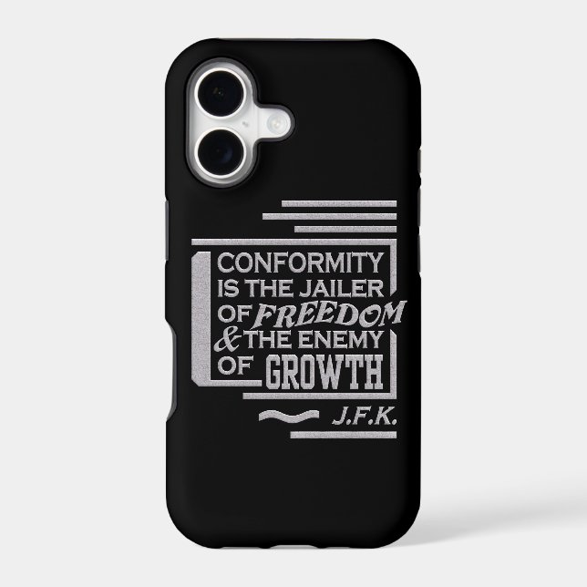 JFK Conformity Quote iPhone 5 Case-Mate, customize (Back)