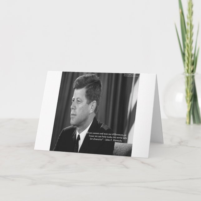 JFK Difference/Diversity Quote Card (Front)