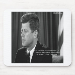 JFK Difference/Diversity Quote Mouse Mat