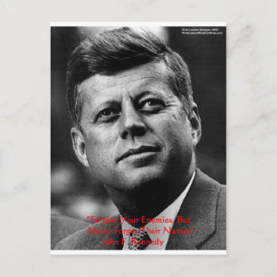 JFK "Forgive Not Forget" Wisdom Quote Gifts & Card