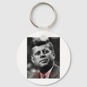 JFK "Forgive Not Forget" Wisdom Quote Gifts & Card Key Ring