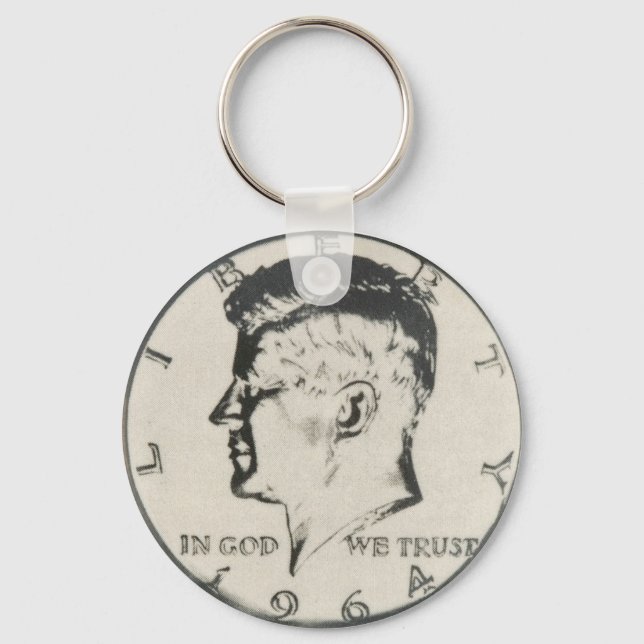 JFK Half Dollar key ring (Front)