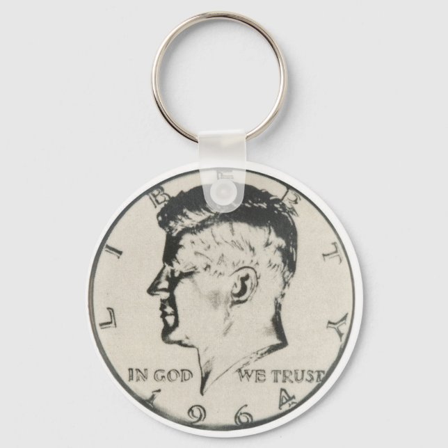 JFK Half Dollar keychain (Front)