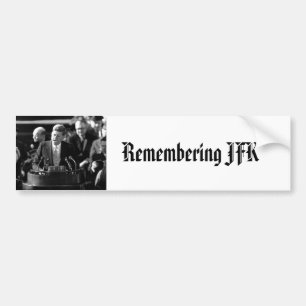JFK Inauguaration Bumper Sticker