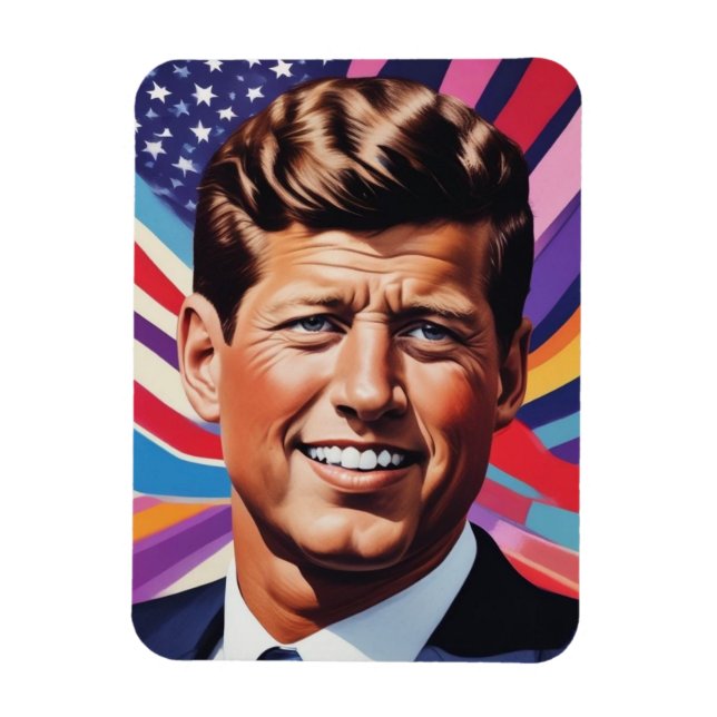 JFK John F. Kennedy Motivational Inspiration Magnet (Vertical)