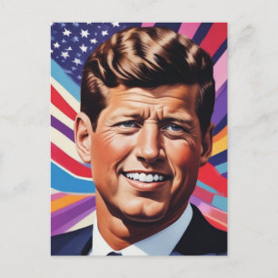 JFK John F. Kennedy Motivational Inspiration Postcard