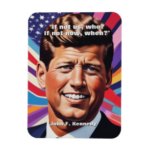 JFK John F. Kennedy Quote Motivational Inspiration Magnet