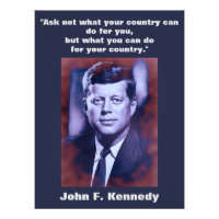 JFK John F. Kennedy Quote Motivational Inspiration
