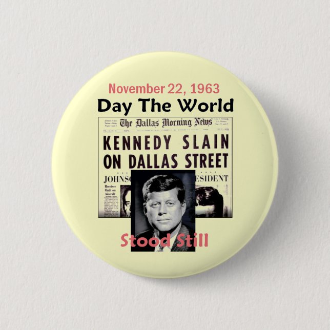 JFK KILLED Button (Front)