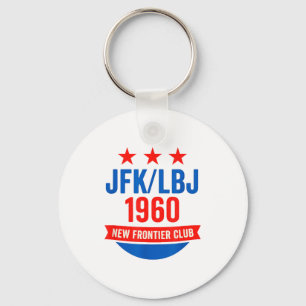 Jfk Lbj 1960 New Frontier John F Kennedy Campaign Key Ring