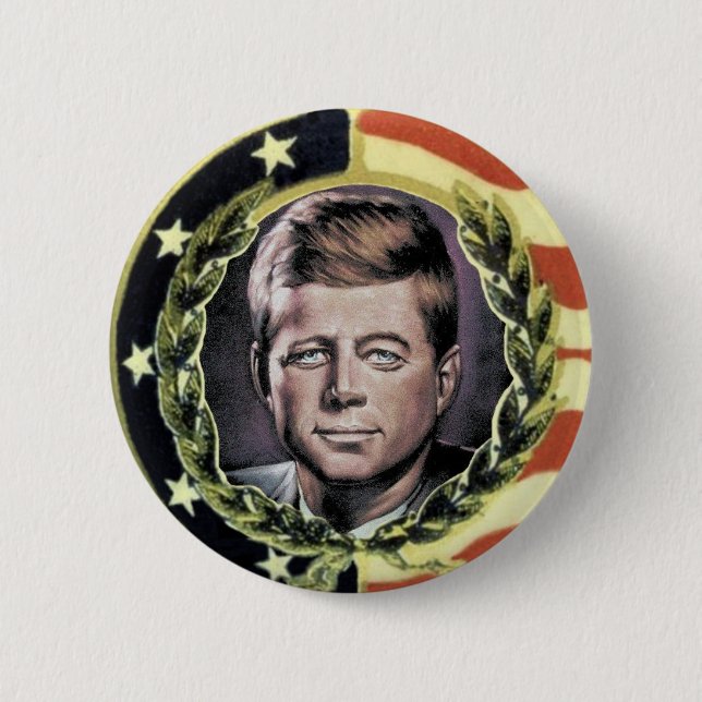 JFK Nostalgia Button (Front)