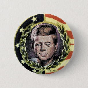 JFK Nostalgia Button