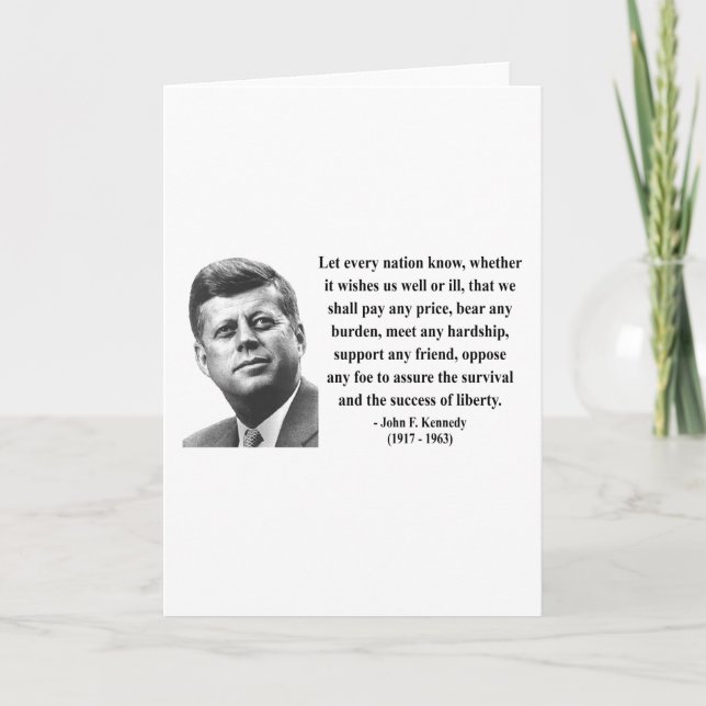 JFK Quote 5b Card (Front)