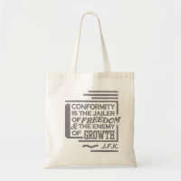 JFK quote bag - choose style & color