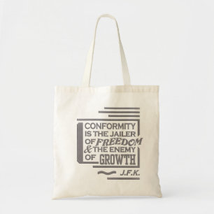 JFK quote bag - choose style & color