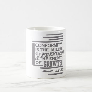 JFK quote mug - choose style & color