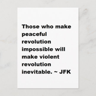 JFK Quote Postcard