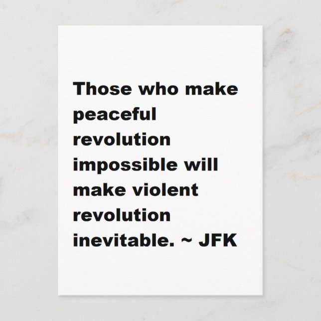JFK Quote Postcard (Front)