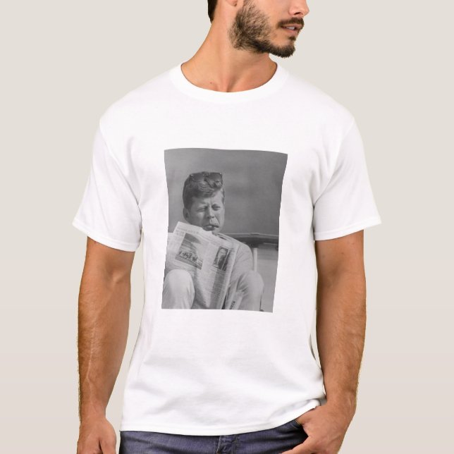 JFK Relaxing Outside T-Shirt (Front)