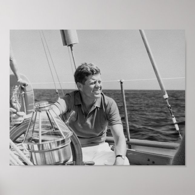 JFK Sailing On Vacation Poster (Front)