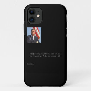JFK "Saving Rich & Poor" Quote iPhone 5 5/S  Case