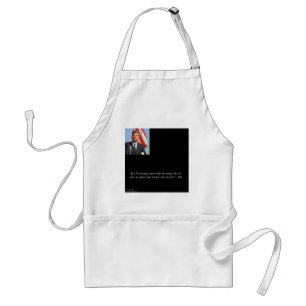JFK Saving The Rich & Poor Quote Standard Apron