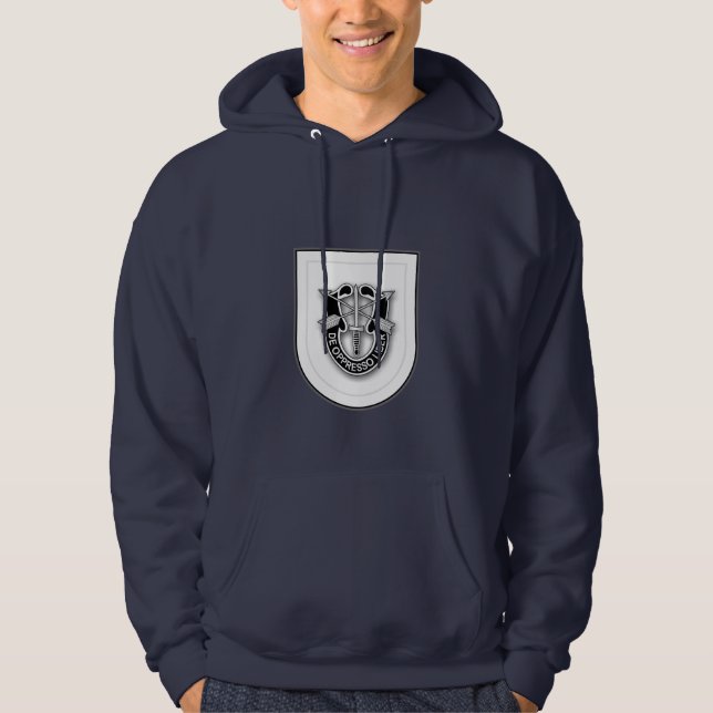 JFK Special Warfare Centre and School flash 2 Hoodie (Front)
