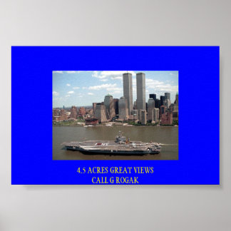 JFK VISITS THE BIG APPLE POSTER