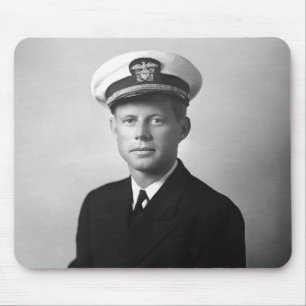 JFK Wearing His Navy Uniform Mouse Mat