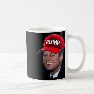 Jfk Wearing Trump Hat Funny John F Kennedy Meme Gr Coffee Mug