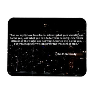 JFK's Quotes Magnet