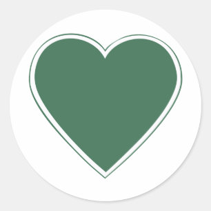 JG54 Grünherz Patch Classic Round Sticker